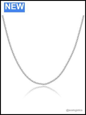 925 Sterling Silver Rope Chain Necklace 2mm Lobster Clasp 30in